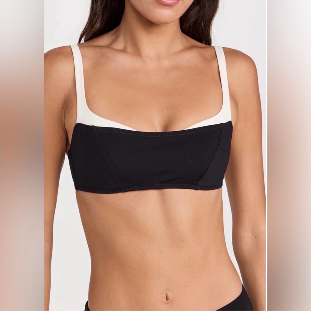 NWT Reformation Black Tossa Bikini Top - Small